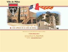 Tablet Screenshot of mairie-millas.fr